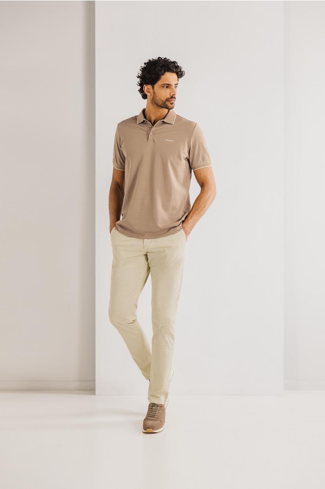 PIQUE POLO MET STREEPDETAILS 46115400 1600